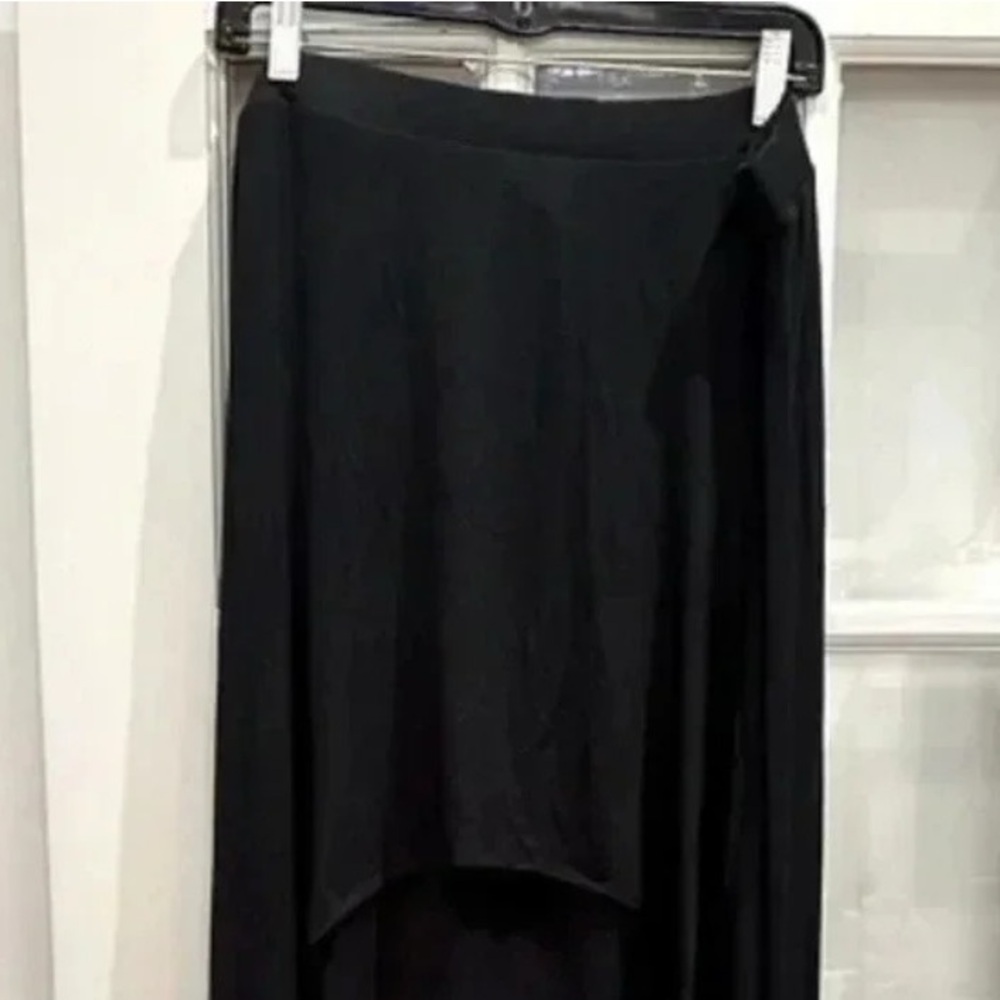 Vintage Express Y2K Chic High Low Hem Black Maxi Skirt Women’s Size Large L NWT - Picture 2 of 9